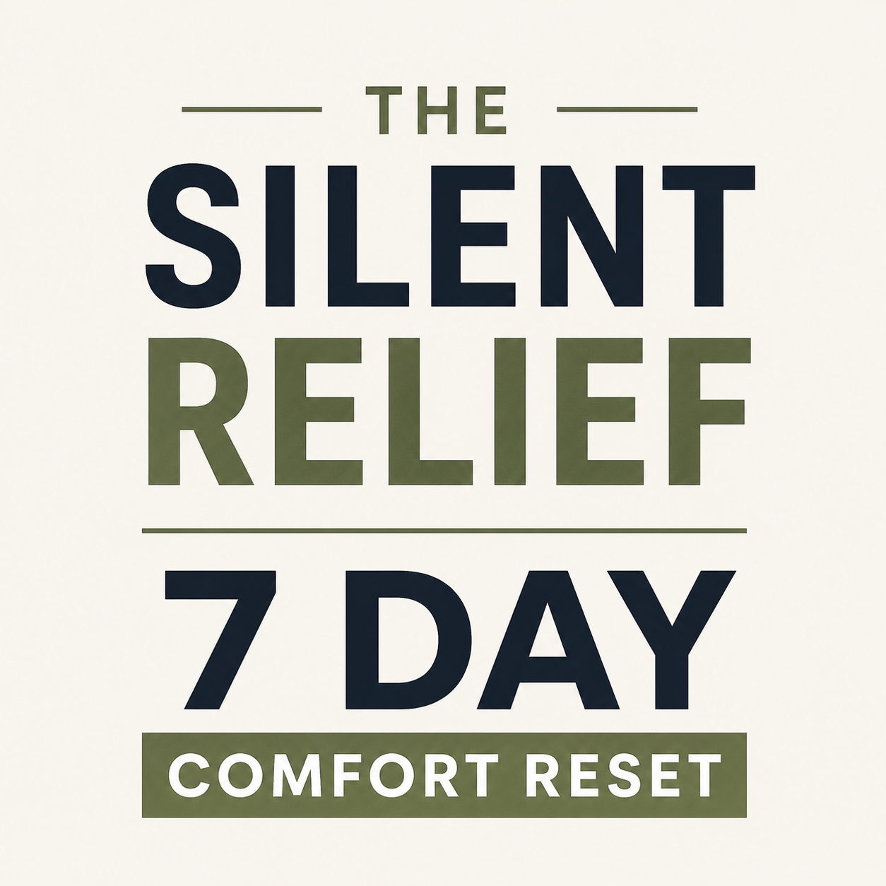 EBOOK - The Silent Relief 7-Day Comfort Reset Guide