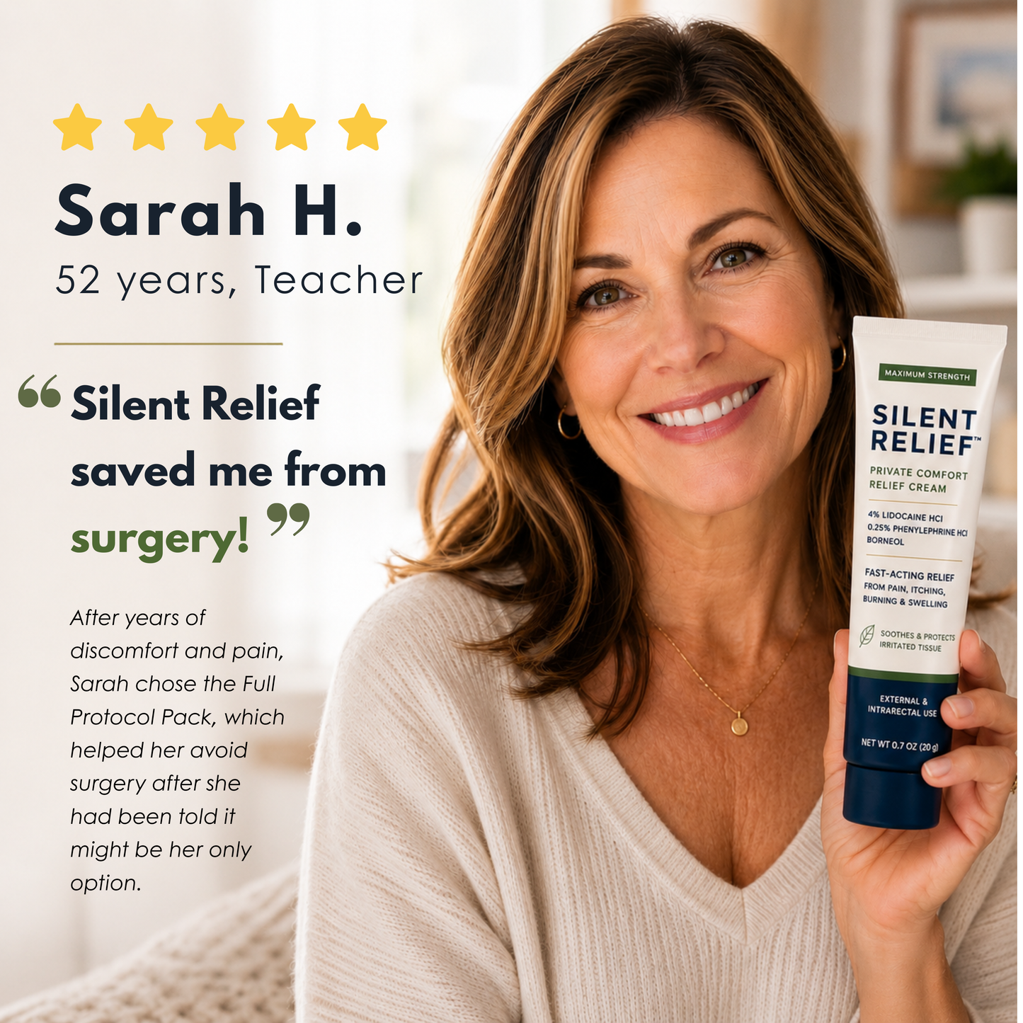 SILENT RELIEF – Strong Haemorrhoid Relief Cream