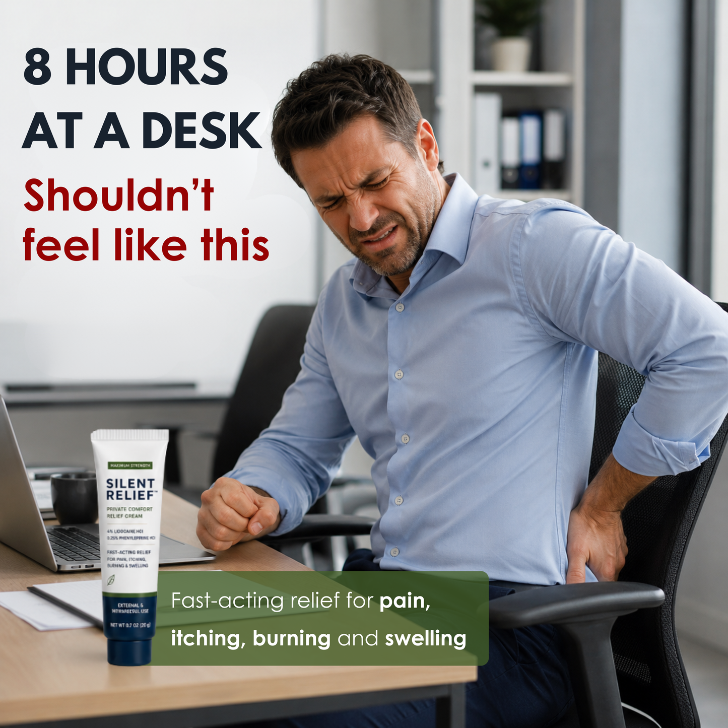 SILENT RELIEF – Strong Haemorrhoid Relief Cream